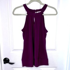 ⭐️ White House Black Market Wine Color Tank Top polyester/spandex SMALL